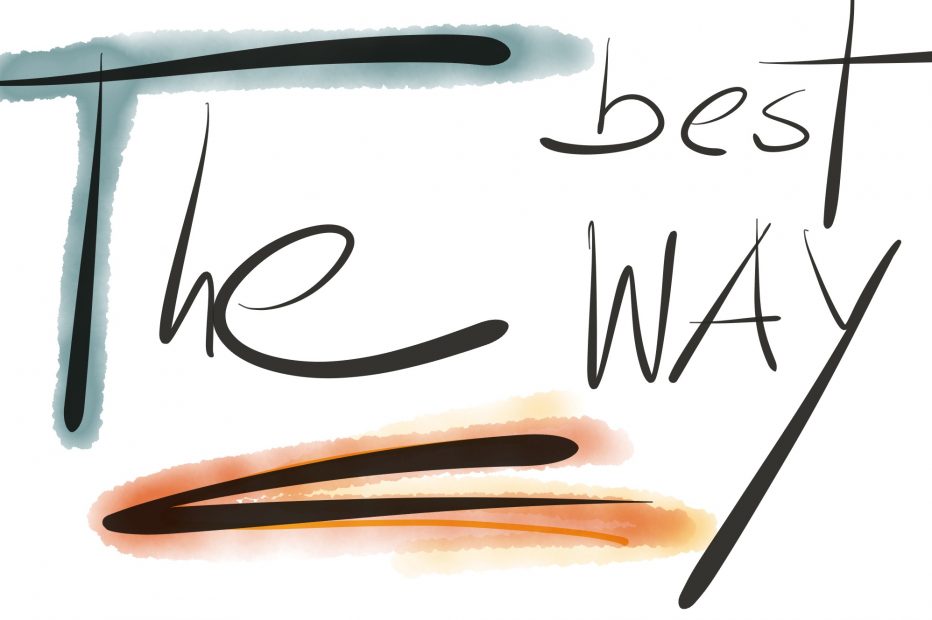 The best way . . .