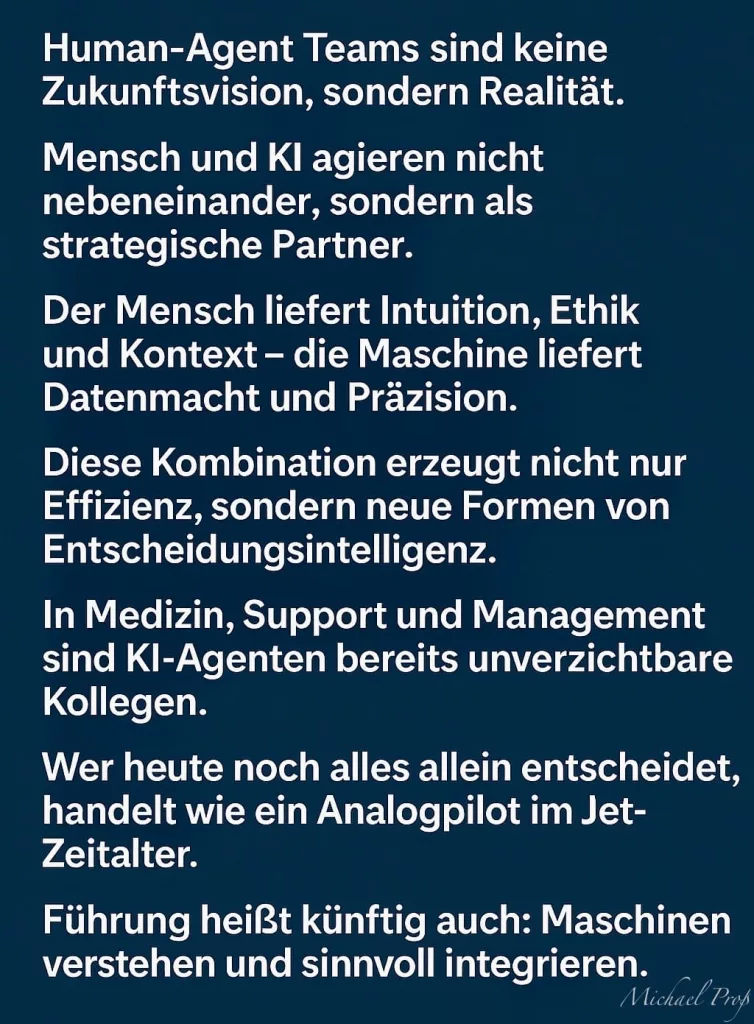 9 pointierte Sätze zu Human-Agent-Teams